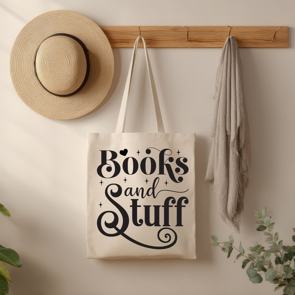 Custom Natural Canvas Tote Books And Stuff